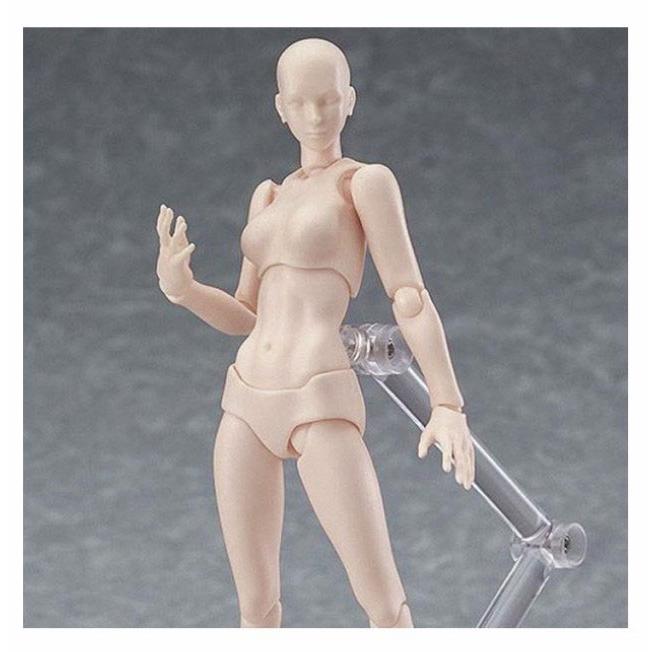 デッサン人形 男女セット モデル人形 肌色 グレー フィギュア 漫画