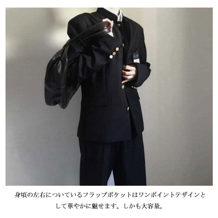 学生服 上下セット 男子 制服 学ラン 詰襟 ラウンド襟 上着 ズボン 2点セット メンズ ジュニア ボーイズ スクール ジャケット スラックス ウエ｜mdk-store｜09