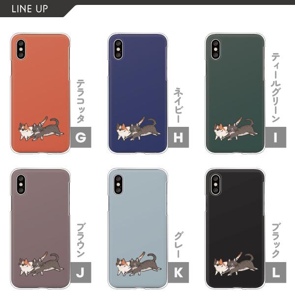 iPhone15 iPhone14Pro SE3 SE2 iPhone13 iPhone12 mini iPhone11 等 ケース 三毛猫 黒猫 ゆるかわ イラスト 猫 かわいい おしゃれ 和風 くすみカラー｜mdk｜03