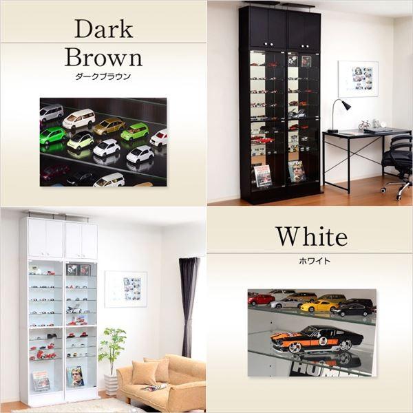 激安単価で ショーケース コレクションラック 深型 ハイタイプセット本体 上置き ホワイト 幅48 5cm ガラス扉付 最新人気 Hmconsultingbd Com