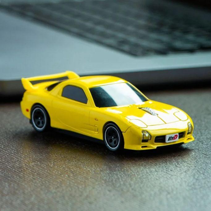 頭文字D』 FD18巻版 イエロー 無線マウス 高橋啓介 マツダ RX-7
