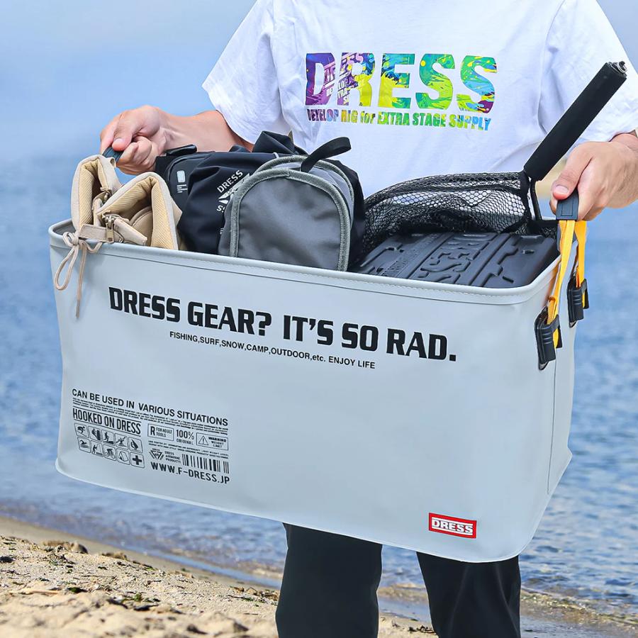 DRESS 防水キャリーカーゴ 蓋なし 72L 釣り 釣具 道具 魚 海水 DRESS 防水キャリーカーゴ 蓋なし 72L 釣り 釣具 道具 魚 海水