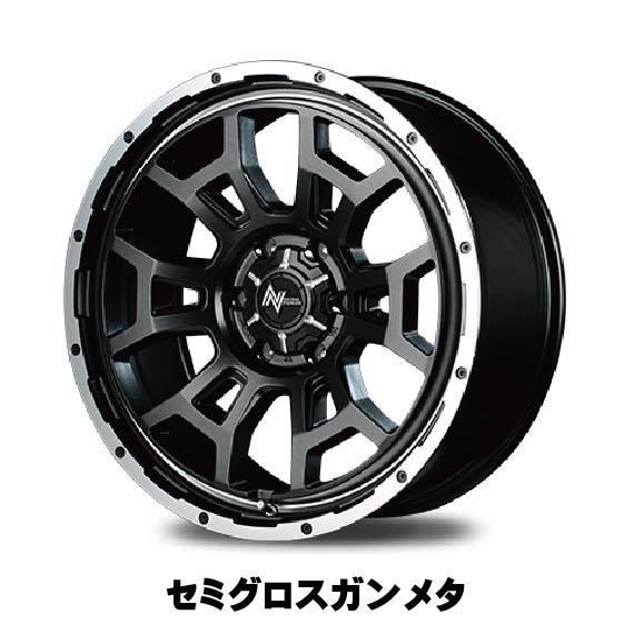ニトロパワー　アルミホイール マットブラック　17インチ　タイヤ付　6穴留 ニトロパワー アルミホイール マットブラック 17インチ タイヤ付 6穴留