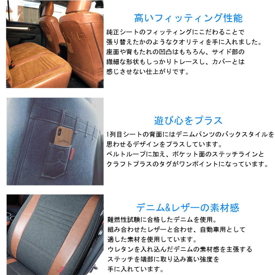 フルセット ワゴンGL用】ハイエース 200系 シートカバー デニム 4型 