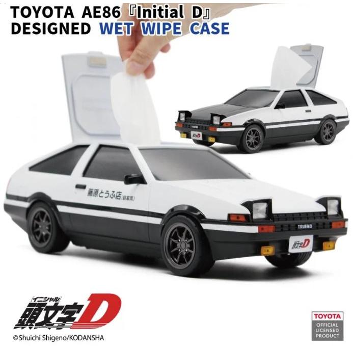 AE86 スプリンタートレノ 藤原とうふ店仕様　WET TISSUE CASE 頭文字D』藤原とうふ店(自家用)仕様 ウェットティッシュケース トヨタ