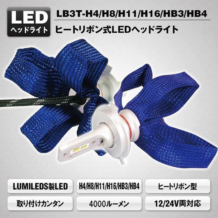 ヒートリボン採用 LEDヘッドライト ファンレス 無音 放熱効果アップ
