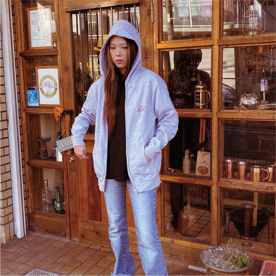 MDNマドンナ オリジナルドラゴンジップアップパーカー グレー 刺繍 定番 フード付 アパレル　パーカー MDNマドンナ オリジナルドラゴンジップアップパーカー グレー 刺繍