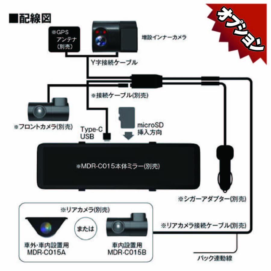 MAXWIN（マックスウィン） ドライブレコーダー ミラー型 デジタル