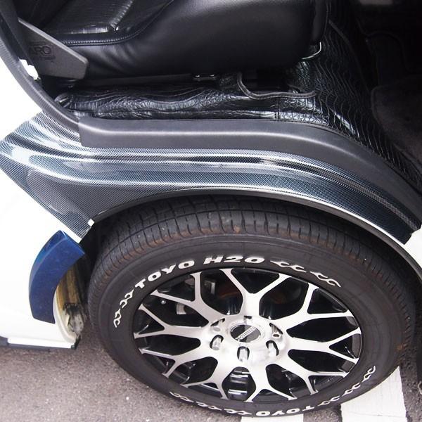 公式限定新作 送料無料 ハイエース 0系 タイヤハウスカバー カーボンルック 4型 3型 2型 1型 前期 後期 5型 ブラック フロントフェンダーカバー 外装パーツ 大特価 Www Monautoneuve Fr