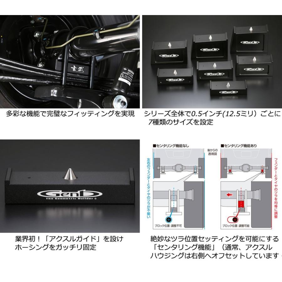 NV350 キャラバン ハイトダウンブロックキット ［1.0インチ/−25