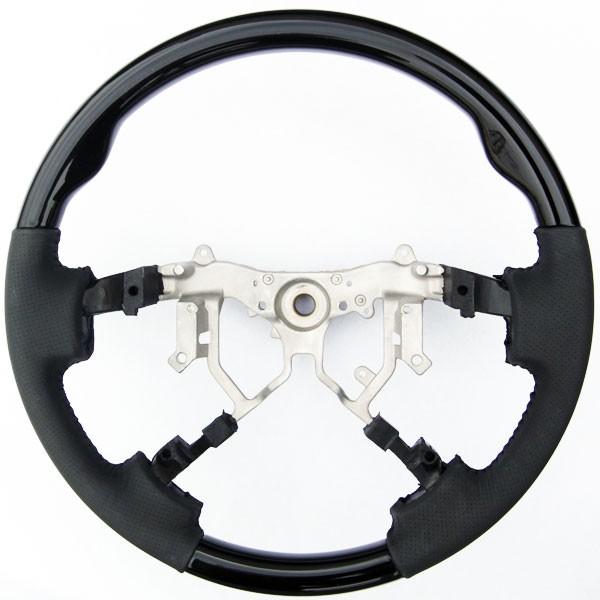 ハイエース　レーシングハンドル 200系 ハイエース 1〜3型 D型 レーシング ブラックカーボン調 ハンドル