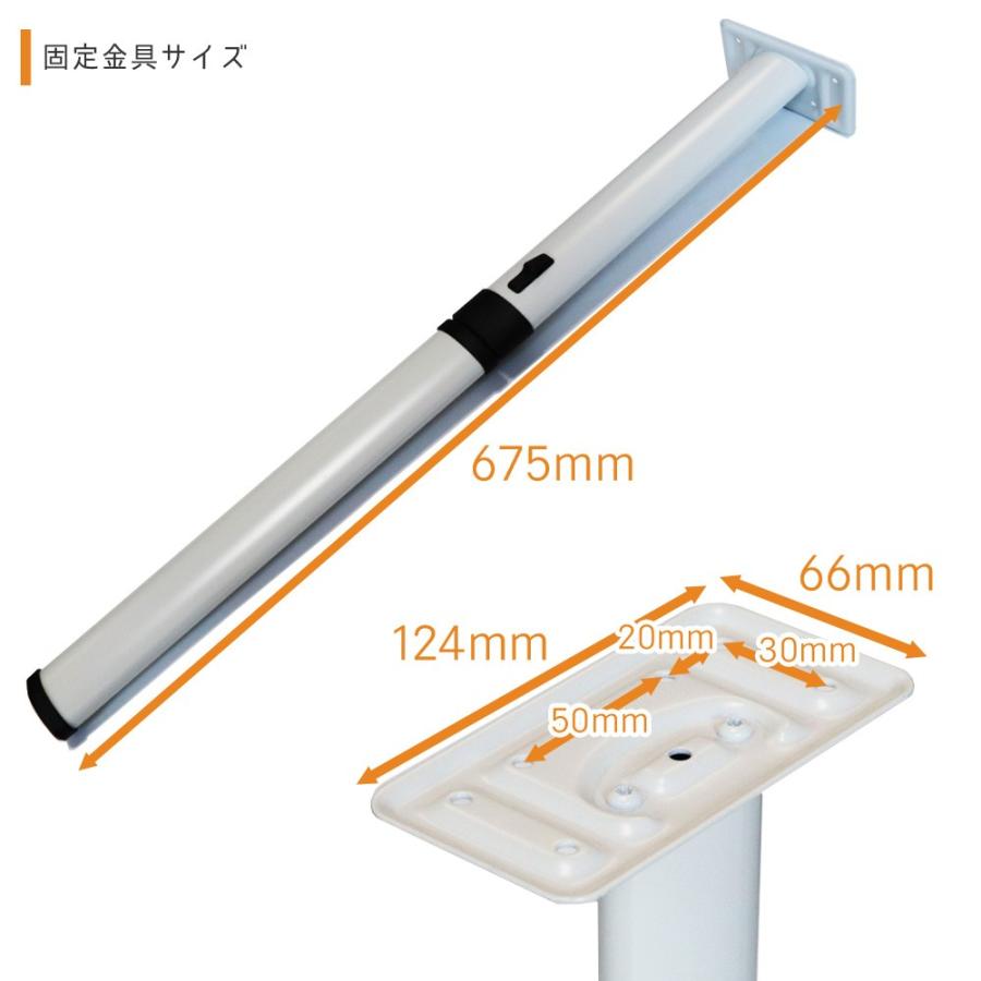 折り込み片足テーブルレッグ 675mm グレー キャンピングカー用品