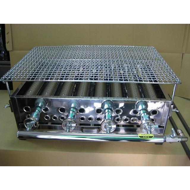 AKS 業務用 ガス式 網焼き器(焼物グリラー) BY-4 横幅570x奥行 AKS 業務用 ガス式 網焼き器(焼物グリラー) BY-4 横幅570x奥行