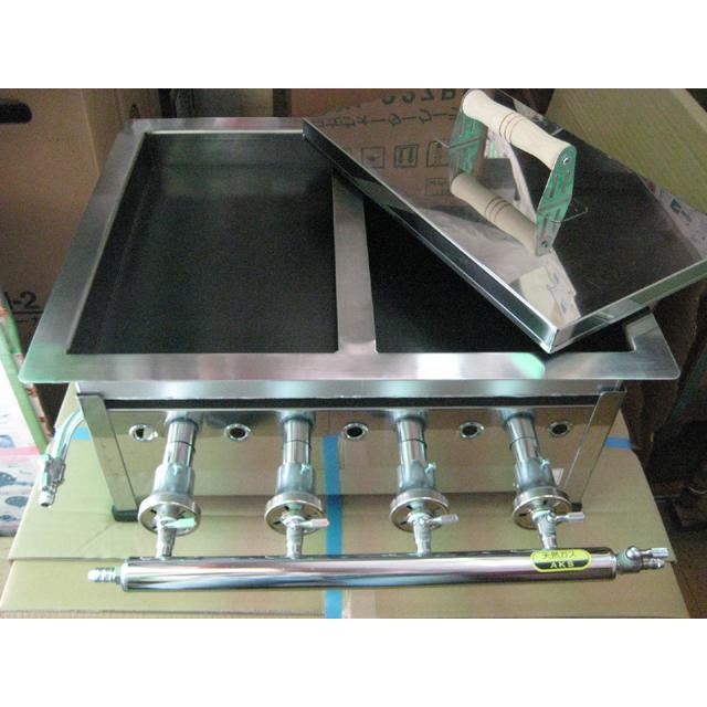 AKS 業務用 ガス式 餃子焼き器 No15 (仕切付) 横幅515x奥行425x AKS 業務用 ガス式 餃子焼き器 No15 (仕切付) 横幅515x奥行425x