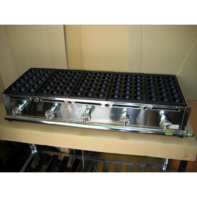 たこ焼き 業務用 LPガス 4連 28穴 動作確認済 業務用 たこ焼き器 4丁掛 [28穴x4連] (プロパンガス用) : MDS01
