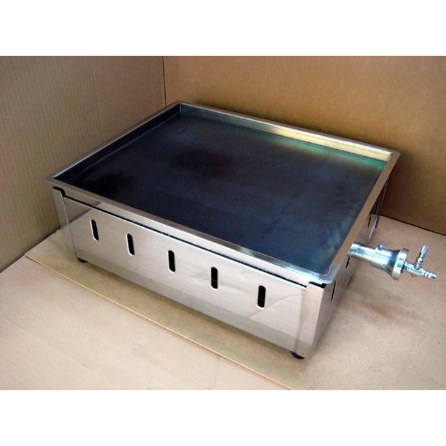 AKS 業務用 ガス式 鉄板焼き器/グリドル No15 横幅460x奥行370x高さ