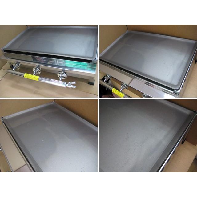 新品 業務用 ガス式 鉄板焼器 TS-60 [トユ付] (LPガス用) 横幅610x奥行