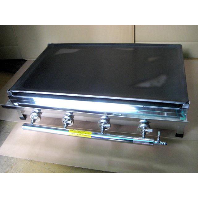 新品 業務用 ガス式 鉄板焼器 TS-75 [トユ付] (LPガス用) 横幅765 x 