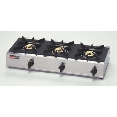 リンナイ業務用3口ガスコンロ、新品未使用箱入り