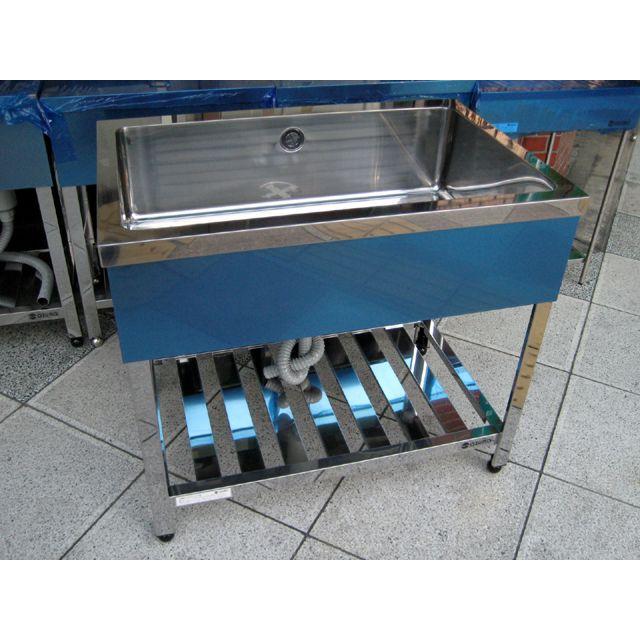 ステンレス1槽シンク　流し台　600×450×800 業務用 シンク 1槽 ステンレス 流し台 600×450 600-450 (業務用