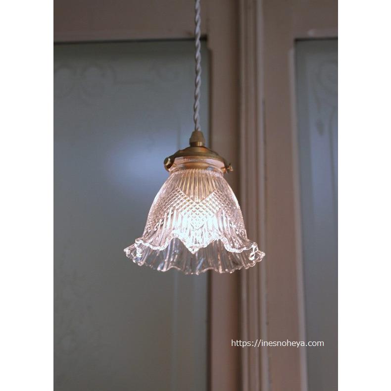 ランプシェード.電笠,花びらデザイン .フリル.アンティーク.骨董
