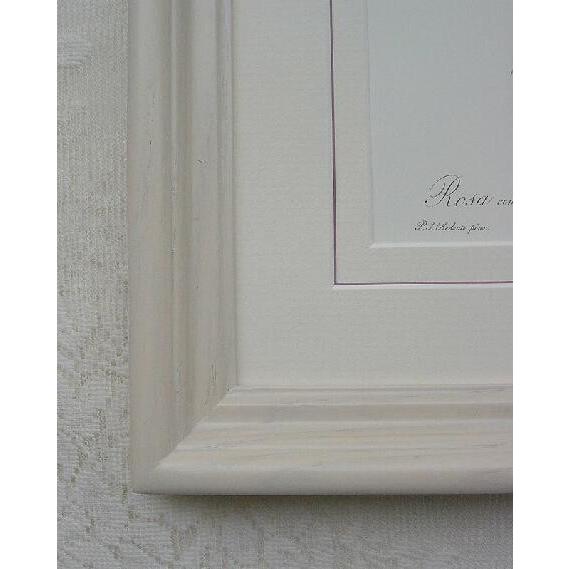 ルドゥテのバラ（ルドゥーテローズ）のフレーム額絵（ホワイトサンドフレーム）No,3 |  | 03