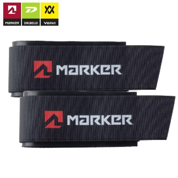 素敵でユニークな MARKER マーカー スキーストラップ ワイドスキー用 BLK 2個セット