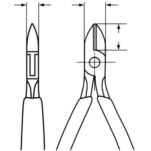KNIPEX クニペックス 7712-115 エレクトロニクスニッパー 工具 ツール DIY 作業工具 道具 ニッパー_1