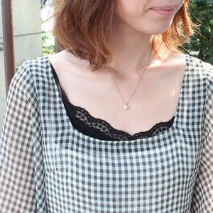 純プラチナ 0.7ct 4つ爪ダイヤモンドペンダント/ネックレス (鑑別書付き)の画像