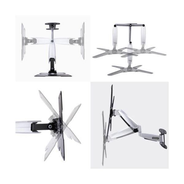 StarTech.com テレビ壁掛け金具 23-55型 VESA規格対応 ブラック ＆シルバーFHA-TV-WALL-MOUNT 1台_3