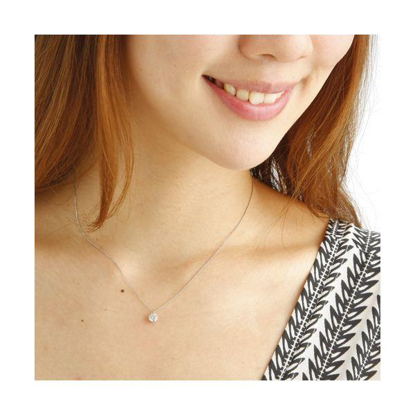 プラチナPt0.5ct ダイヤモンドヴェネチアンペンダント/ネックレス（鑑定書付き）の画像