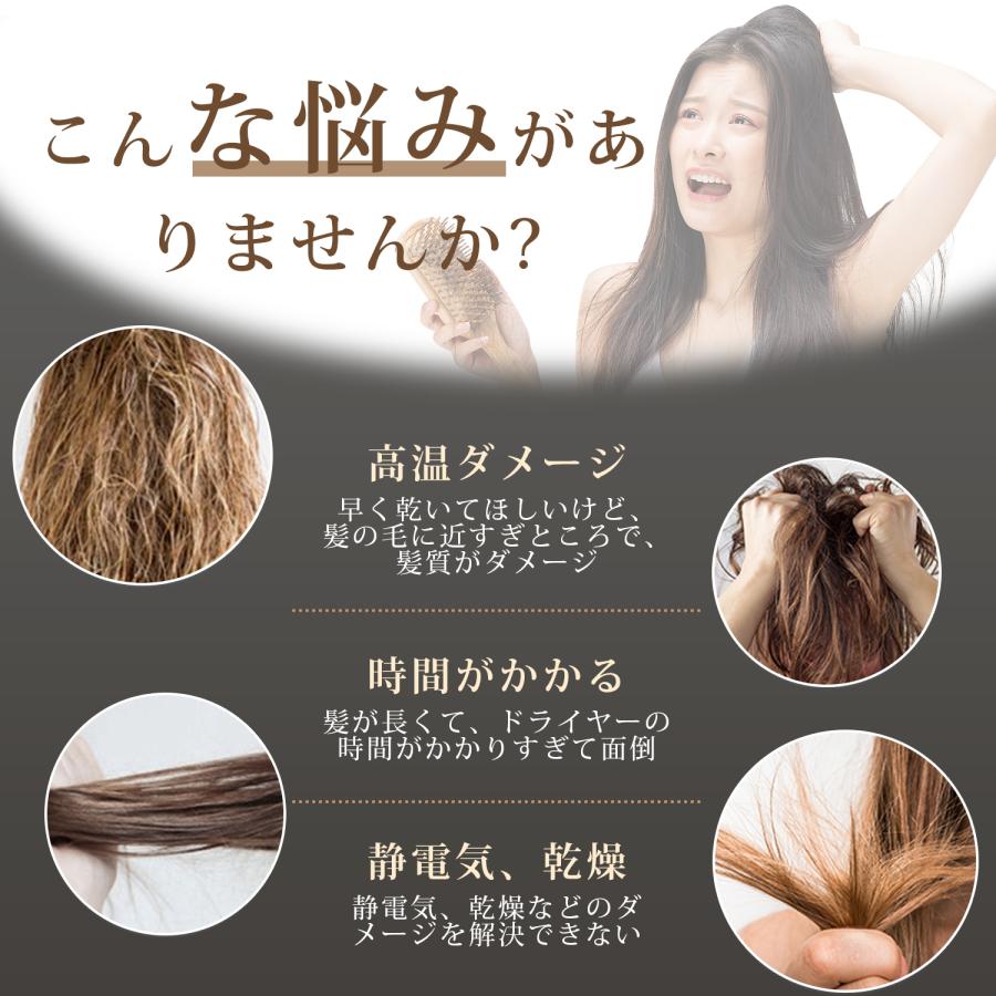 ヘアドライヤー マイナスイオン ドライヤー 髪質改善 静電気防止 PSE認証 Amazon | ドライヤー 【2025革命モデル・3億マイナスイオン】高速