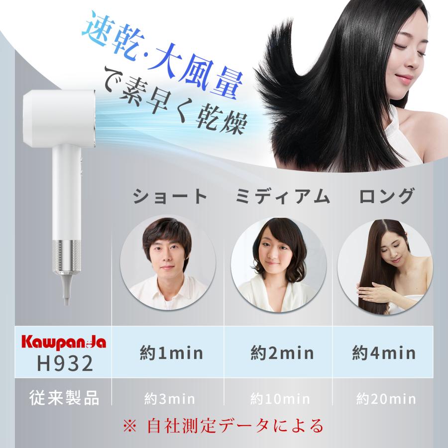 ヘアドライヤー 大風量 ドライヤー 速乾 マイナスイオン 美髮 高速