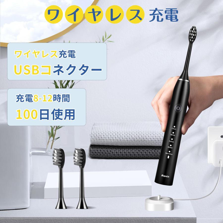 電動歯ブラシ ギフト 歯ブラシ 音波式 IPX7防水 42000回転/分