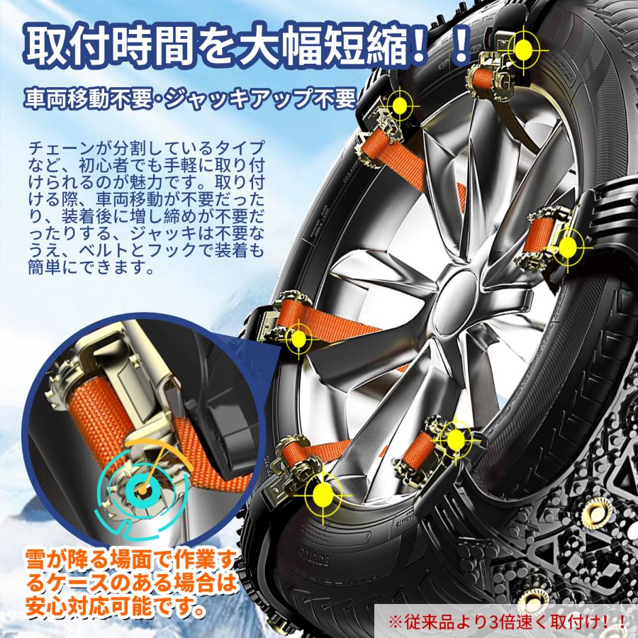 非金属タイヤチェーン　新品未使用　車両移動＆ジャッキアップ不要 Amazon.co.jp: MIFIKO 新改良 【正規品】 非金属 タイヤチェーン 非