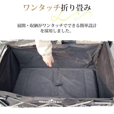 キャリーワゴン アウトドアワゴン 多機能 キャリーカート 花見 2wayハンドル キャリーケース BBQ 折りたたみ キャンプカート キャンプ 高耐荷重138KG コンパクト_11