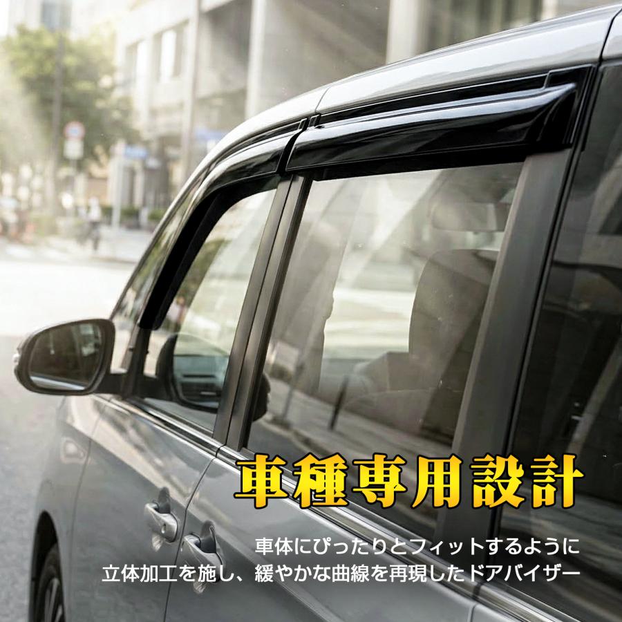 ドアバイザー ノア ヴォクシー 80系 90系 サイド バイザー 雨除け