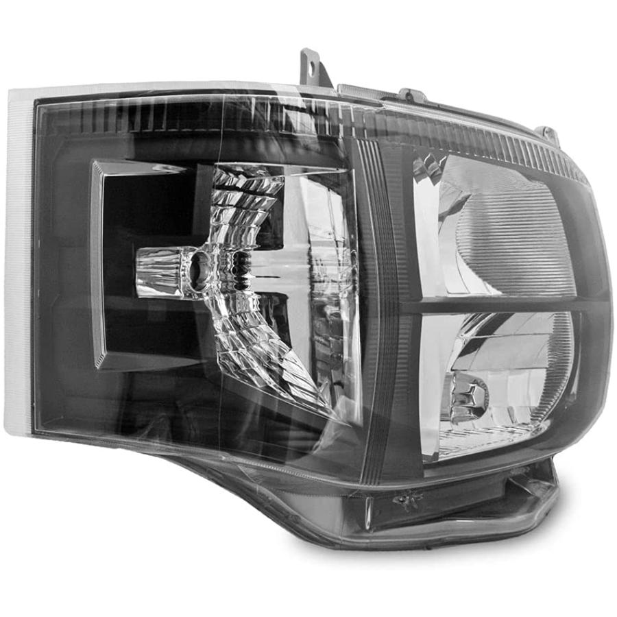 ハイエース 200系　3型　HID 純正ヘッドライト　インターブラック加工 ハイエース200系 3型 純正タイプ ヘッドライト インナーブラック