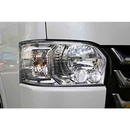 ハイエース LEDヘッドライト レジアスエース 200系 4型 5型 6型対応 左右セット 日本仕様 フェイスチェンジ対応 ハロゲン車用 純正タイプ クリスタルクリアの画像
