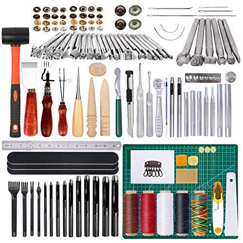 品質が 道具 初心者 道具セット 工具 レザークラフト レザークラフトキット Oanar キット 手縫 蝋引き系 縫製キット 手縫い レザークラフト道具 材料 Aliuminium Lt