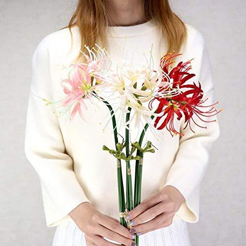 3本セット 造花 Merucy 彼岸花 イン 人工観葉植物 グリーンカーテン 緑葉樹 フェイクグリーン 人工樹木 リコリス 人工観葉 フェイクグリーン 新しい到着 Www 22brasil Org Br