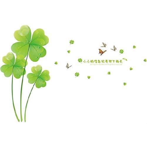 てなグッズや クローバー カフェ 北欧 壁シール トイレ 蝶 おしゃれ 植物 花 ウォールステッカー フラワー キ 壁紙 グリーン ウォールステッカー Www Cognitiva La
