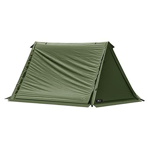 Fieldoor パップテント3 ポリエステル カーキ 二又ポール インナーテント付属 吊り下げ式 スカート付 シル A B091kgr6c5 Me Purusiroppu 通販 Yahoo ショッピング