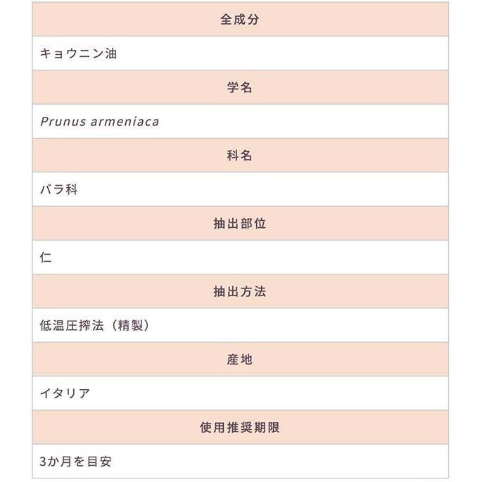 アプリコットカーネル｜キャリアオイル｜50ml｜ |  | 04