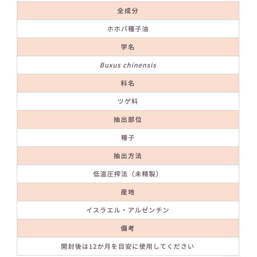 オーガニックホホバ｜キャリアオイル｜50ml｜ |  | 05