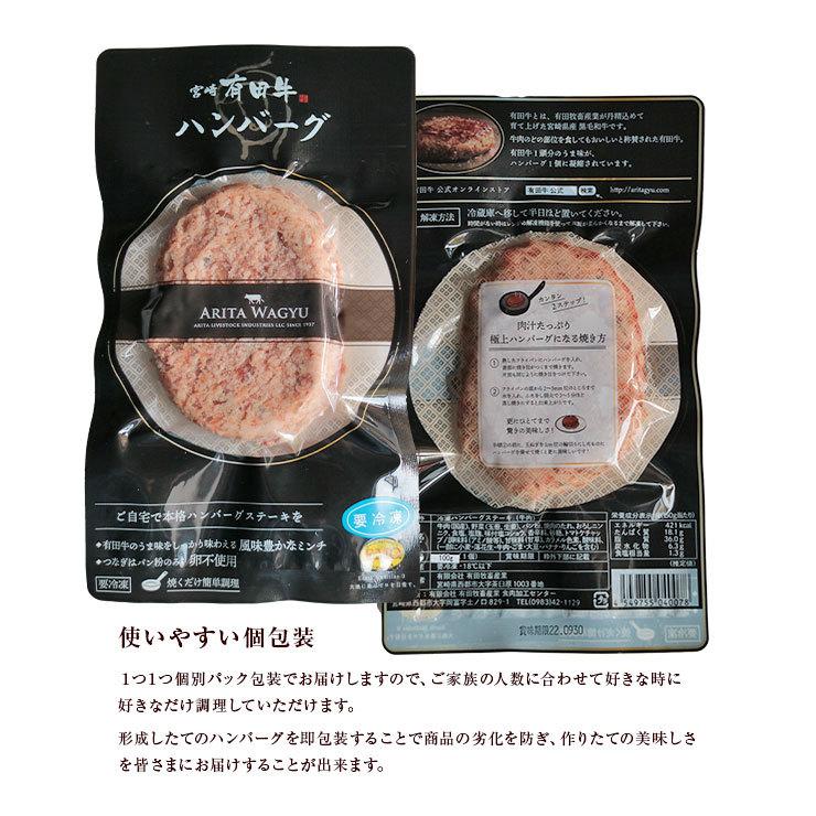 お歳暮 御歳暮 プレゼント 2025 肉 ギフト ハンバーグ てごね 100g×5 宮崎県産 黒毛和牛 EMO牛 有田牛  卵不使用 |  | 05