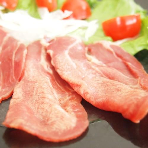 牛タン(牛たん)生ハム スライス　切り落とし 100g　(約20枚) 冷凍 簡易包装訳あり おつまみ 食品 グルメ 惣菜 生ハムサラダ パスタ 生春巻きに | 