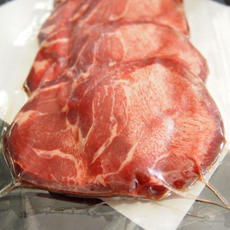 牛タン(牛たん)生ハム スライス　切り落とし 100g　(約20枚) 冷凍 簡易包装訳あり おつまみ 食品 グルメ 惣菜 生ハムサラダ パスタ 生春巻きに |  | 02