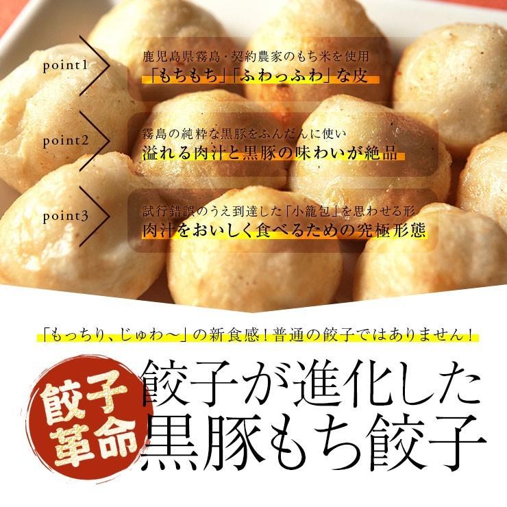 ギフト 高級 おつまみ お肉 食品 おつまみ おもちのぎょうざ　黒豚もち餃子 20g×24個 送料無料 ギフトボックス入｜meat-21｜02