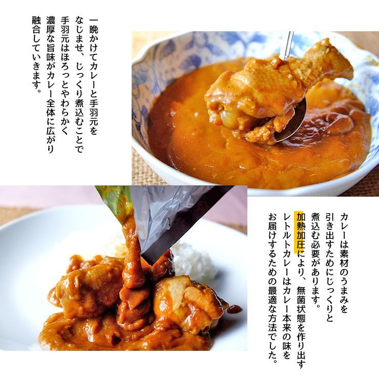 ポイント消化 送料無 食品 レトルトカレー セット 手羽元カレー まるごと2本 チキンカレー 240g×4 レトルト食品 得トク簡易包装 訳あり食品 |  | 03